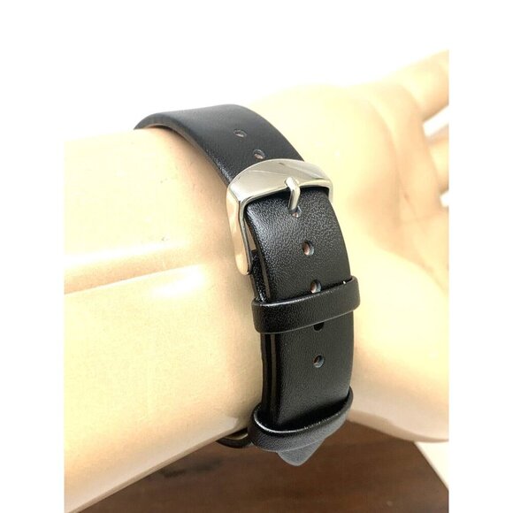 Armitron Men's Watch 20/5048SV Black Dial Day Date Quartz Leather Strap 40mm - Picture 10 of 14